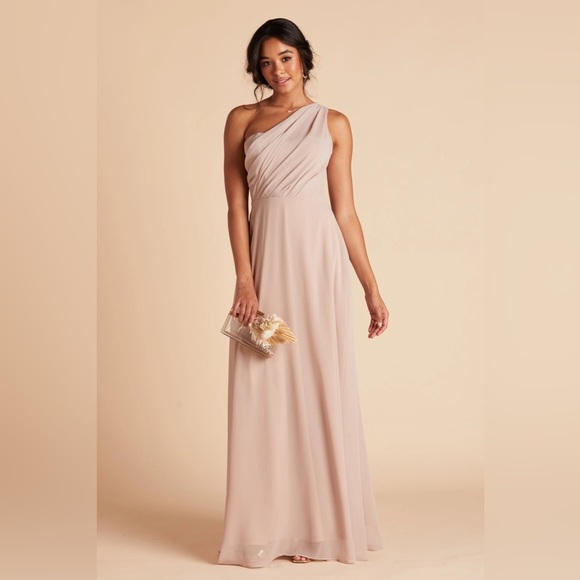 Birdy Grey Dresses & Skirts - Birdy Grey KIRA DRESS CHIFFON TAUPE NEW NWT BRIDESMAID WEDDING SMALL
